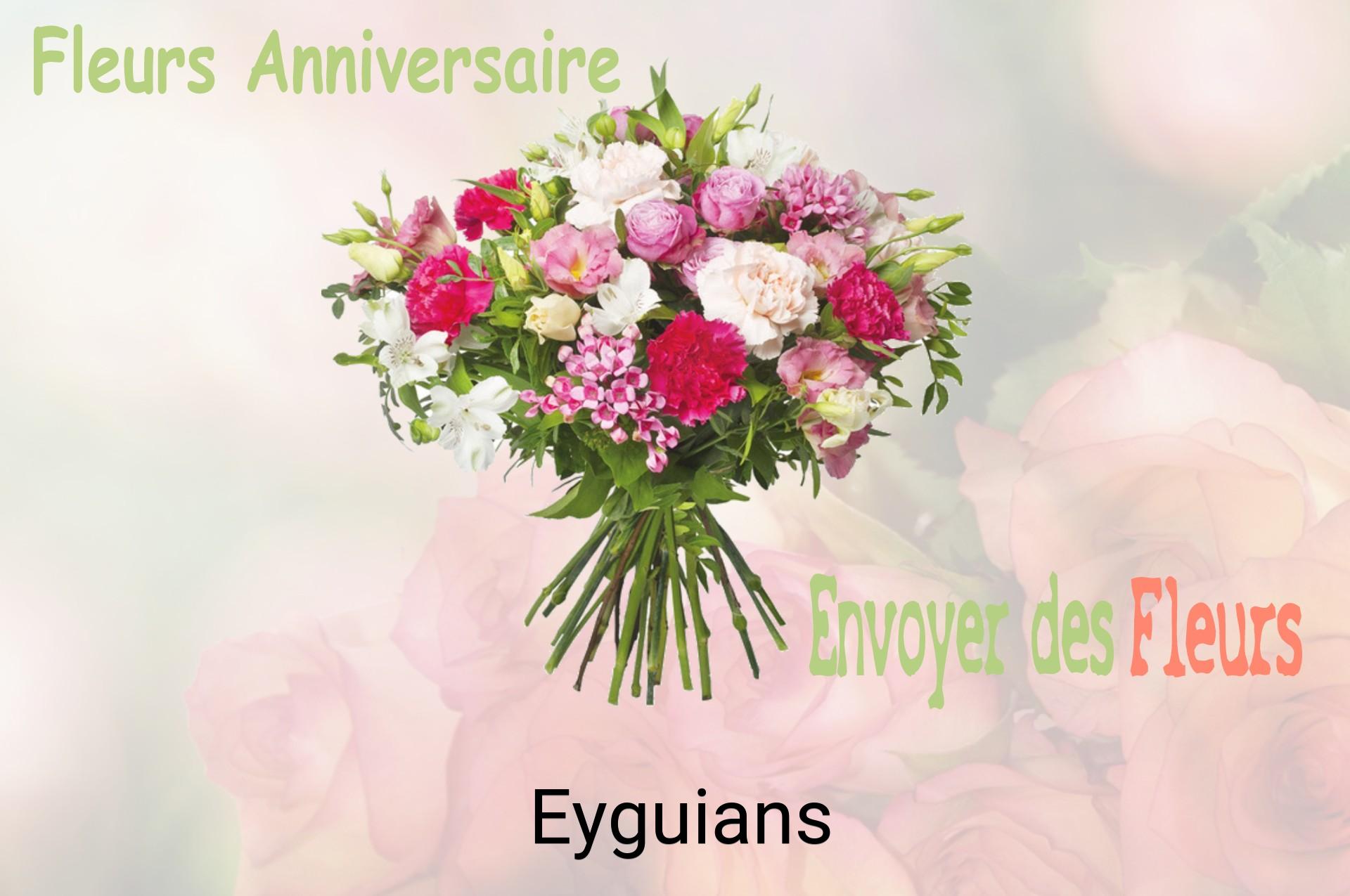 Bouquet de fleurs d’anniversaire livré à Eyguians